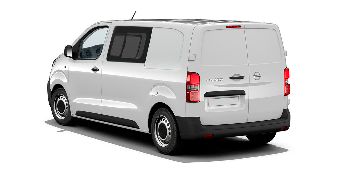 Opel Vivaro Doble Cabina 6 plazas Talla M 120cv exterior trasera | Total Renting