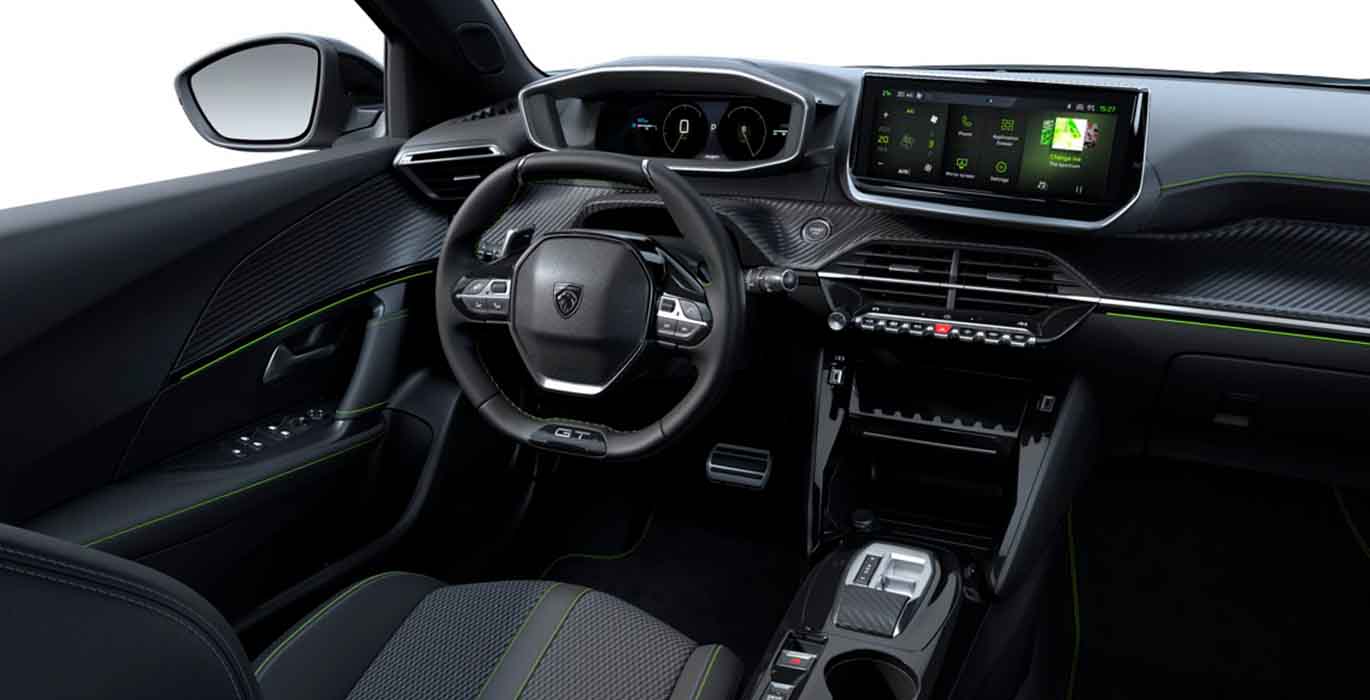 PEUGEOT 2008 GT PURETECH 130 EAT8 (AUTOMATICO) 4 PEUGEOT 2008 GT PURETECH 130 EAT AUTOMATICO interior delantera | Total Renting