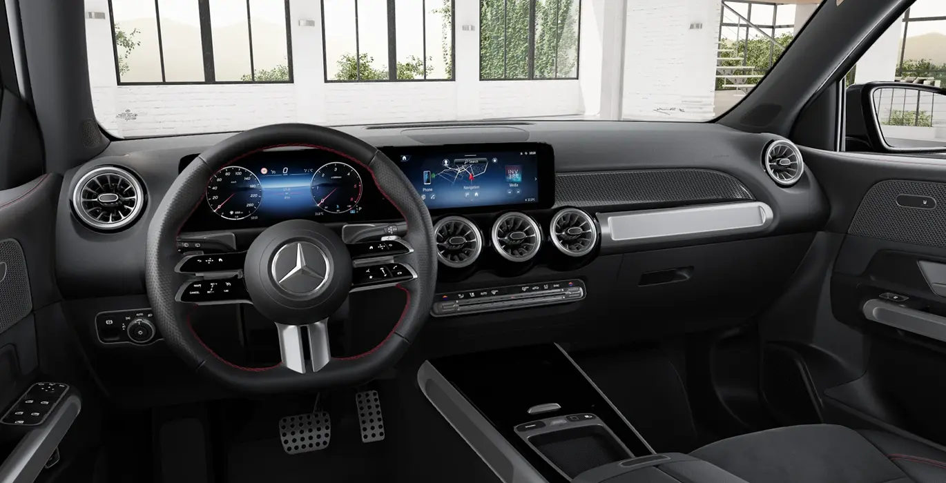 Mercedes Benz GLB 200d interior delantera | Total Renting