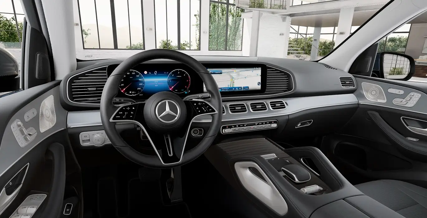 Mercedes Benz GLE 300d 4MATIC interior delantera | Total Renting