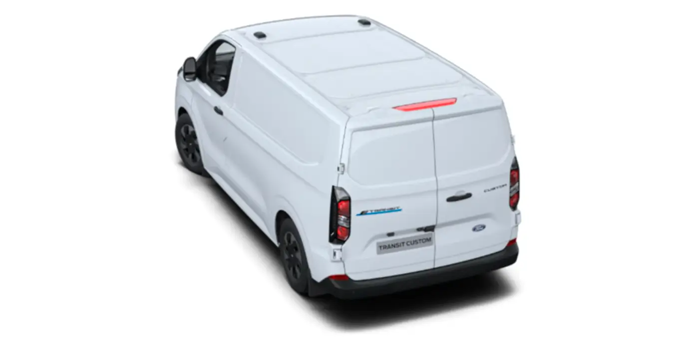 FORD Transit Custom Van 340 L1 Trend BEV II 3 FORD Transit Custom Van 340 L1 Trend BEV exterior trasera 2 | Total Renting