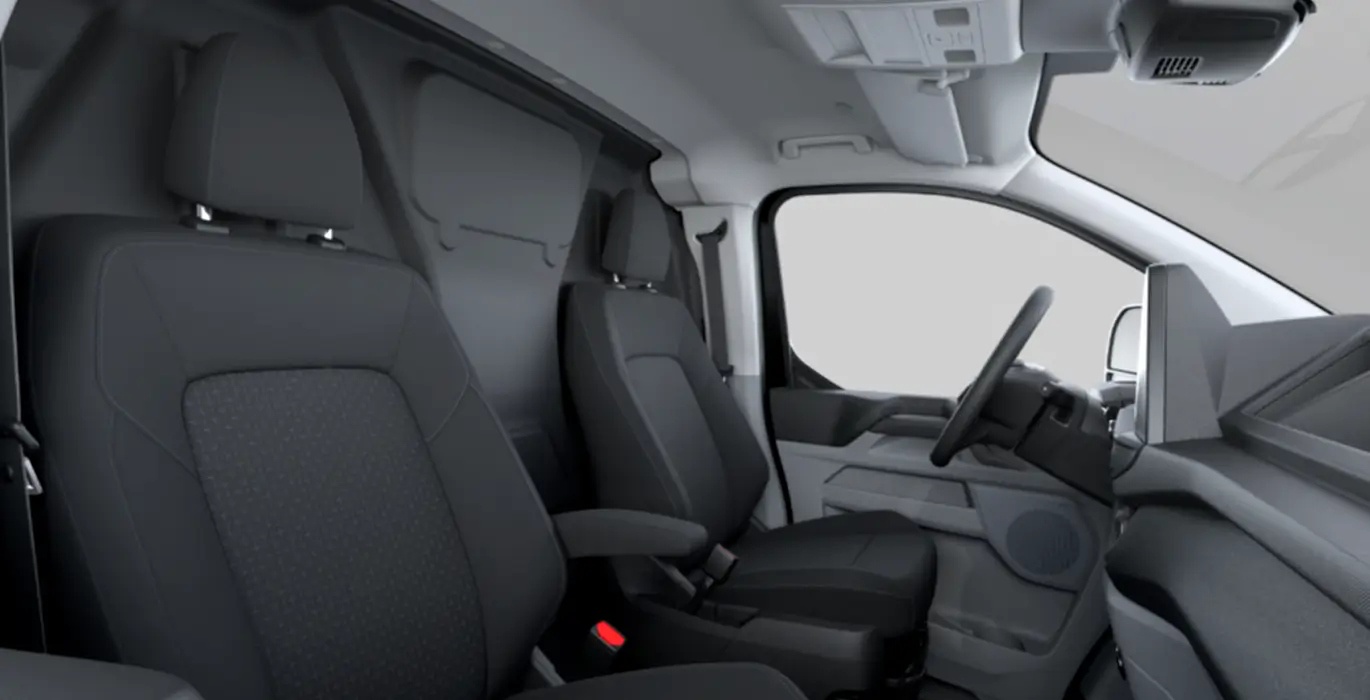FORD Transit Custom Van 340 L1 Trend BEV II 6 FORD Transit Custom Van 340 L1 Trend BEV interior trasera 2 | Total Renting
