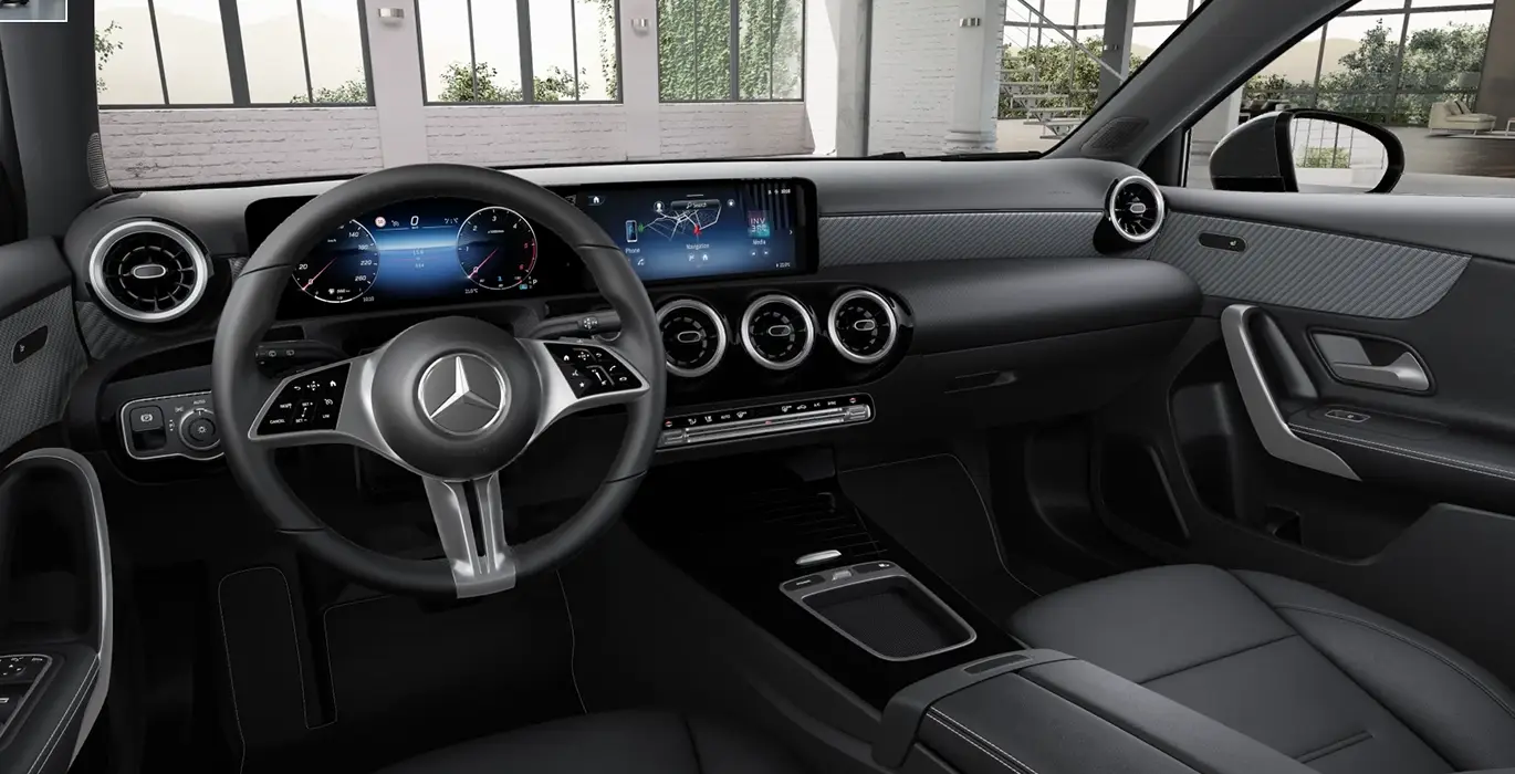 Mercedes Benz Clase A 200d interior delantera 2 | Total Renting