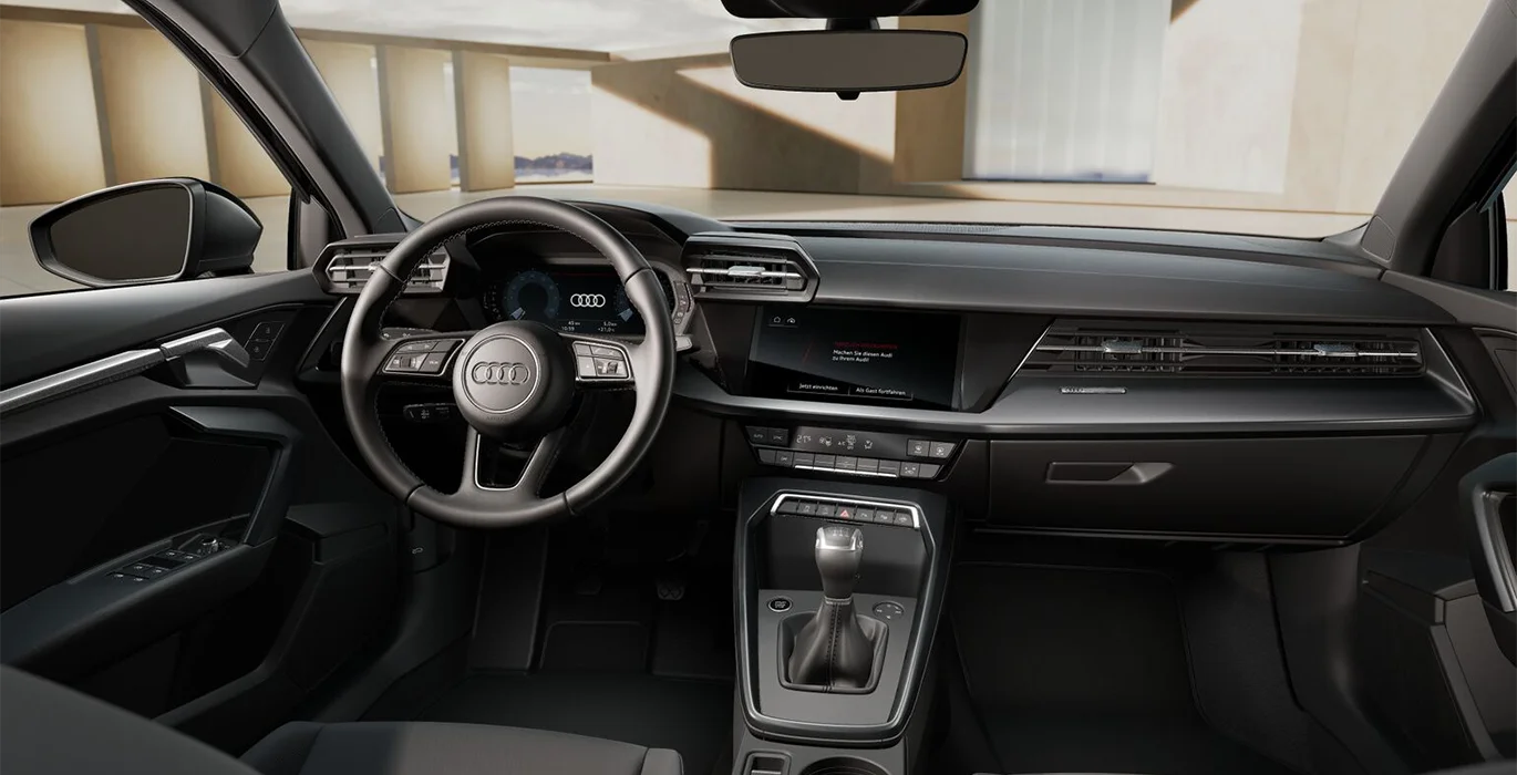Audi A3 Sportback Advanced TFSI 115cv interior delantera | Total Renting