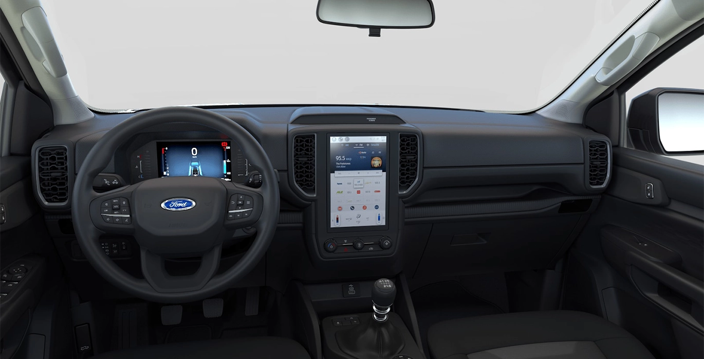 FORD Ranger XL Doble Cabina 2.0 EcoBlue 4x4 170CV interior delantera | Total Renting