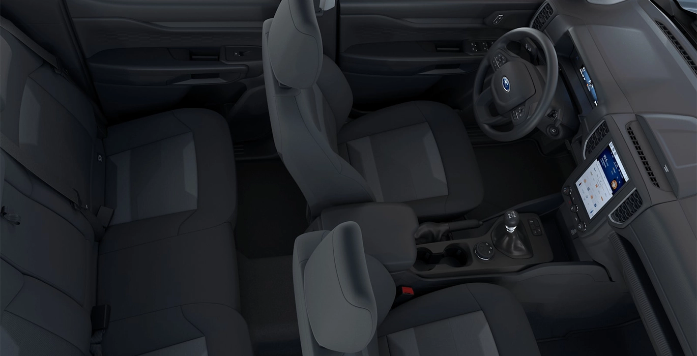 FORD Ranger XL Doble Cabina 2.0 EcoBlue 4x4 170CV interior trasera | Total Renting