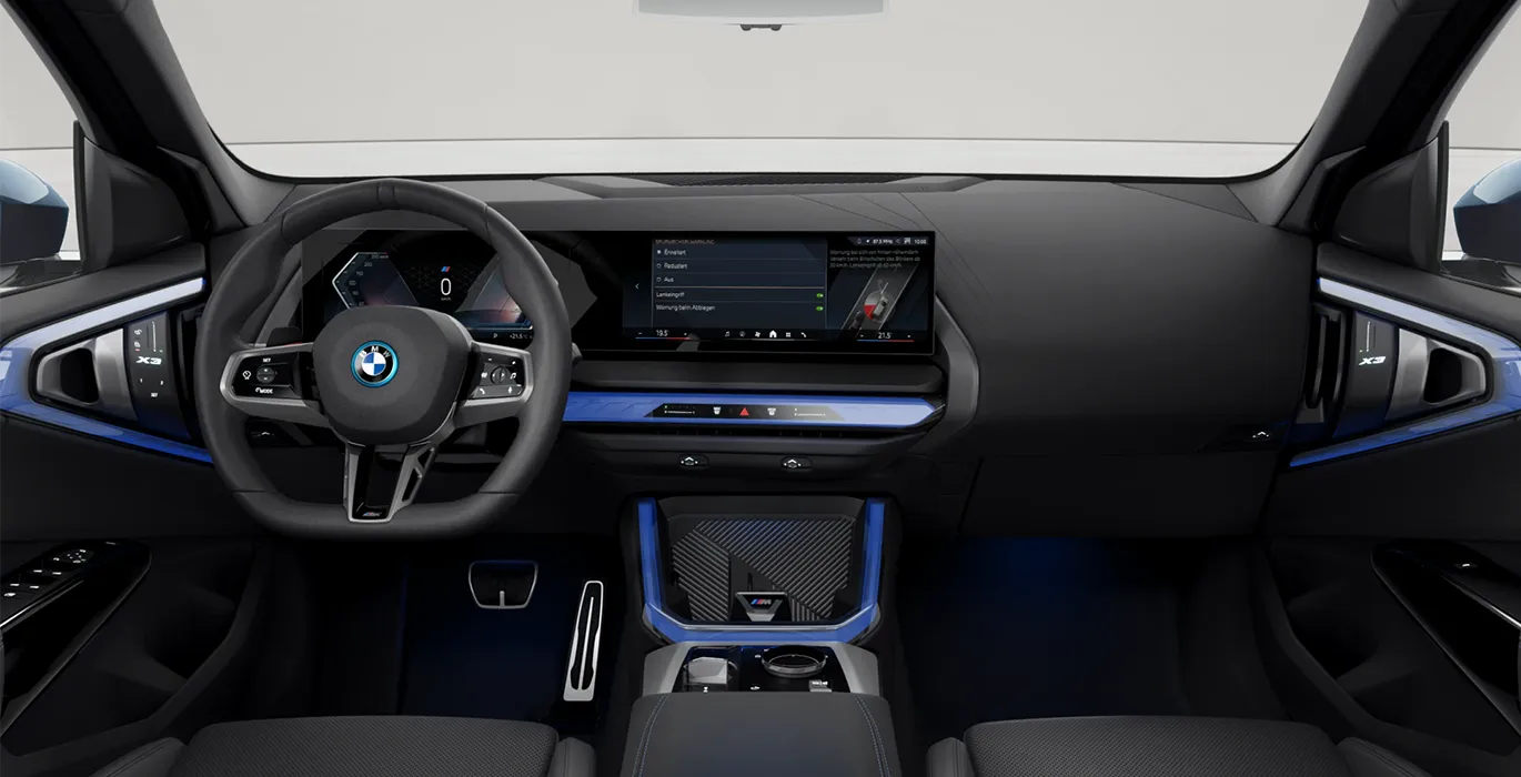 BMW X3 30e xDrive interior delantera | Total Renting