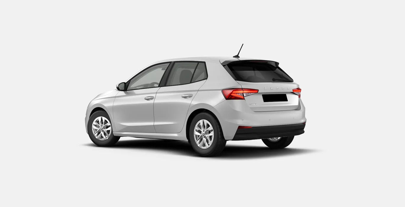 Skoda Fabia Selection 1.0 MPI 59kW 80CV blanco trasera 2 | Total Renting