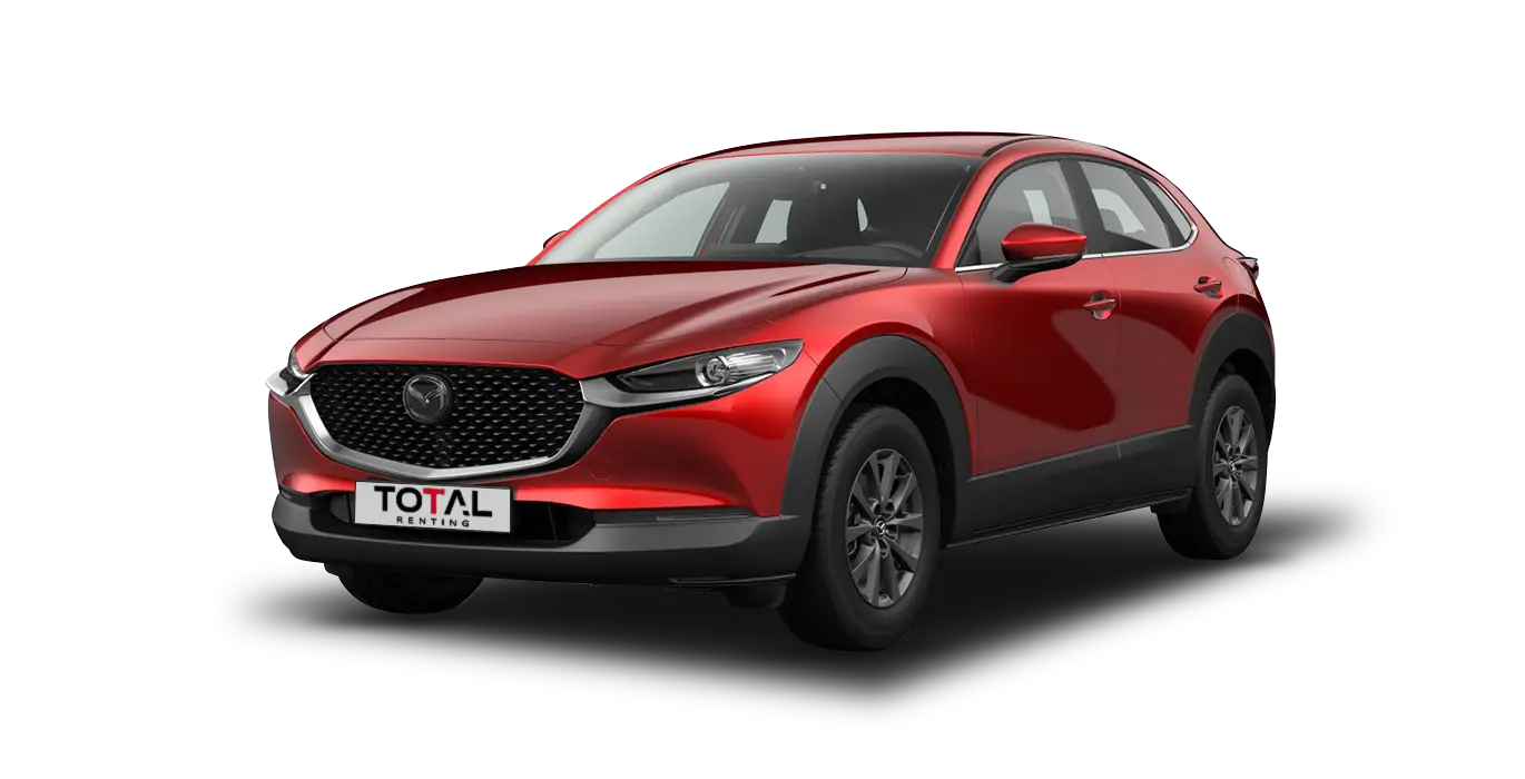 MAZDA CX 30 2.5L E SKYACT G MHEV PRIME LINE MANUAL rojo sin fondo principal | Total Renting