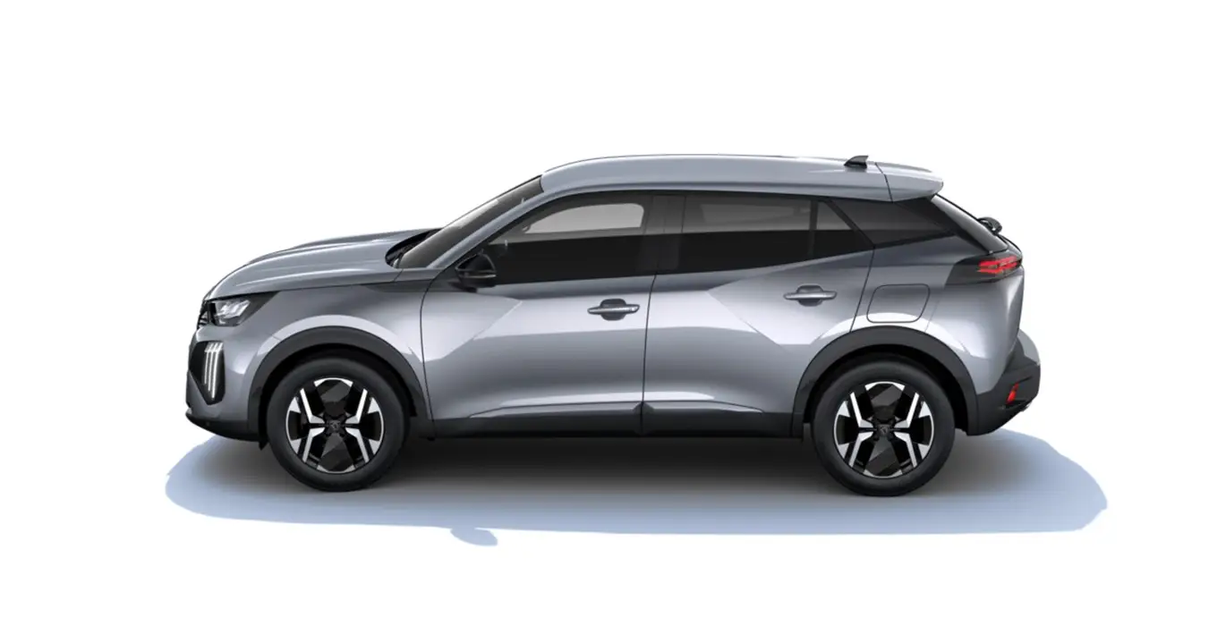 Peugeot 2008 N2008 Allure Hybrid gris claro lateral | Total Renting