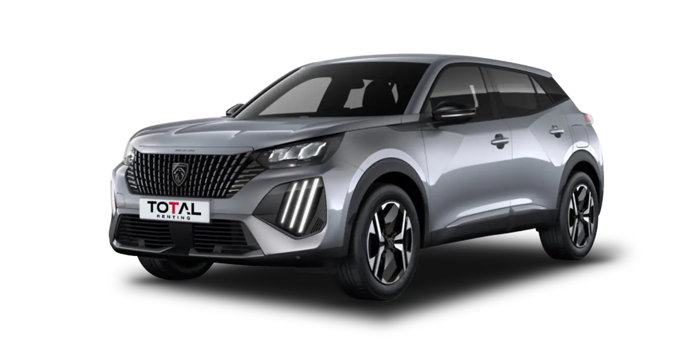 Peugeot 2008 N2008 Allure Hybrid gris claro sin fondo principal | Total Renting