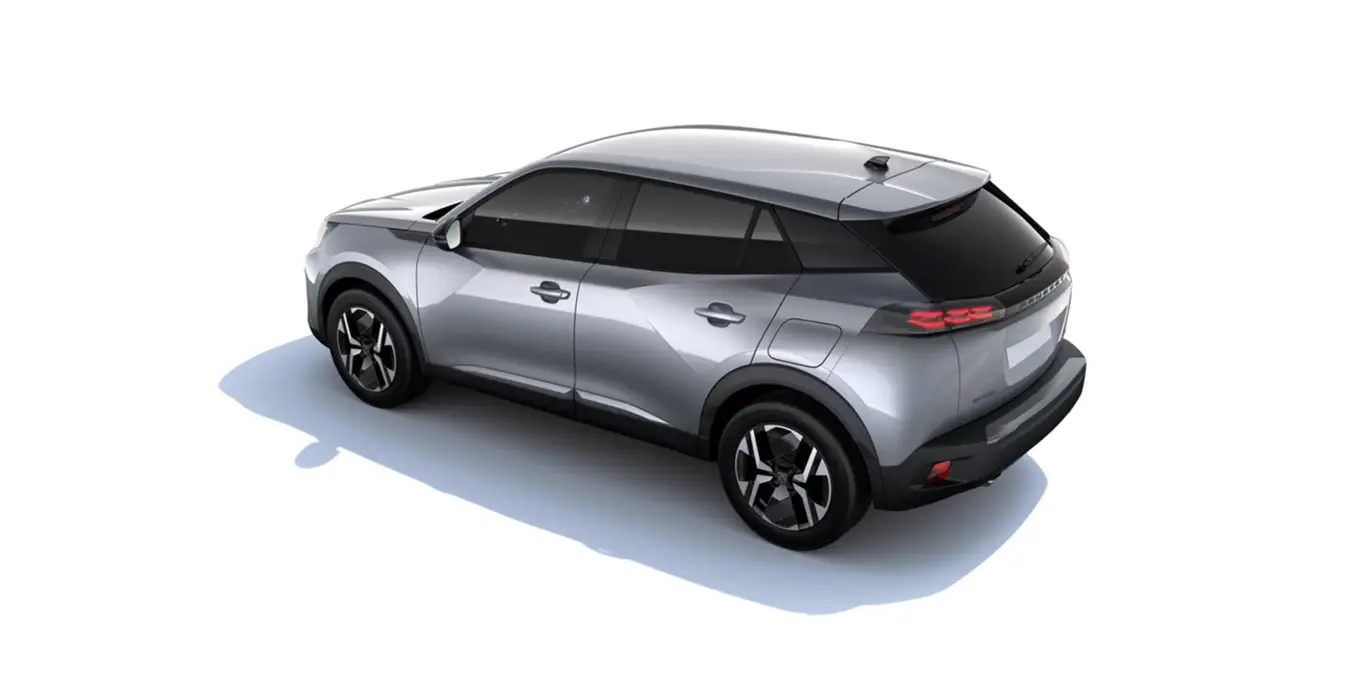 Peugeot 2008 N2008 Allure Hybrid gris claro trasera | Total Renting