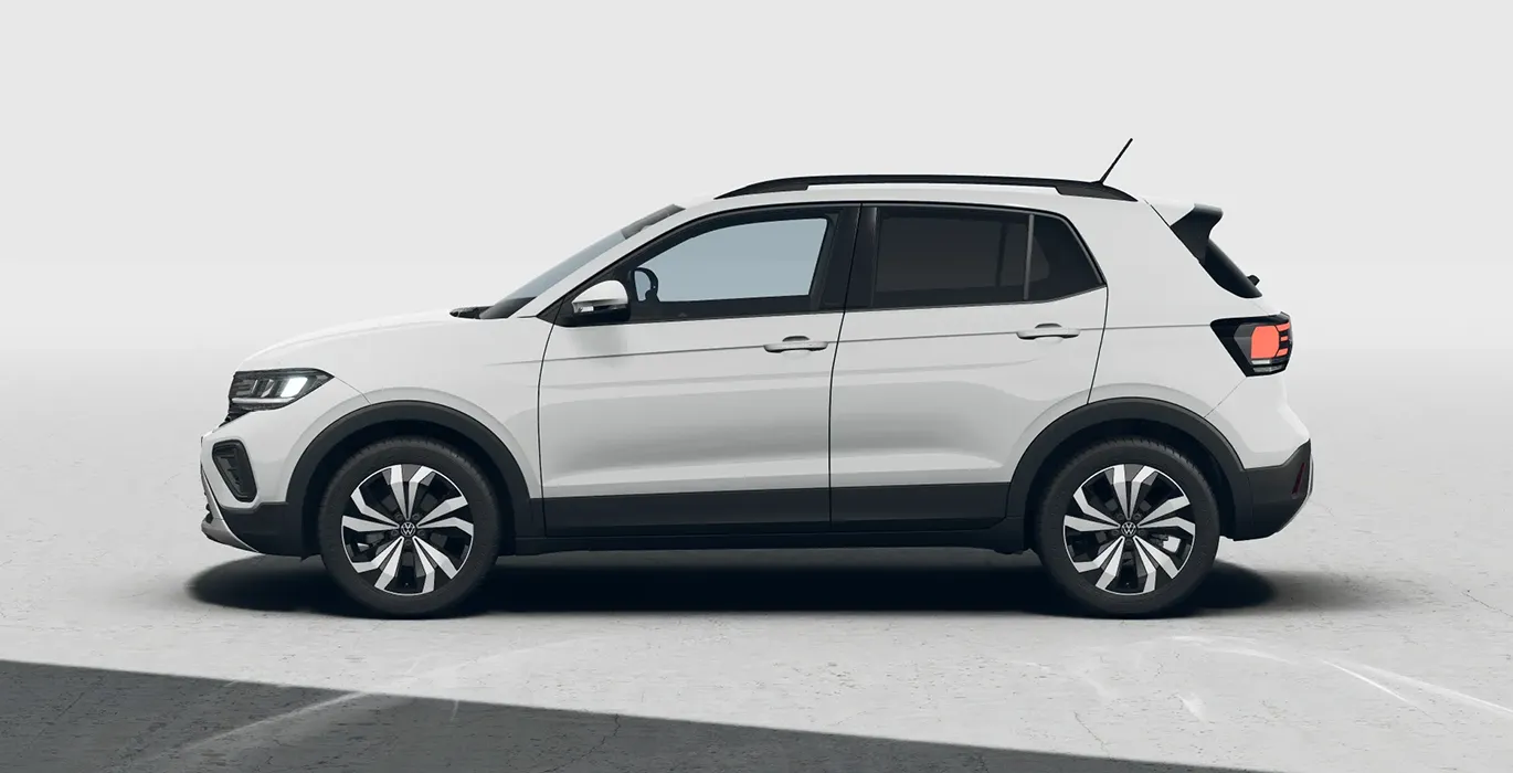 Volkswagen T-CROSS Más 1.0 TSI 85kW (116CV) DSG 3 Volkswage T CROSS Mas 1.0 TSI 85kW 116CV DSG lateral | Total Renting