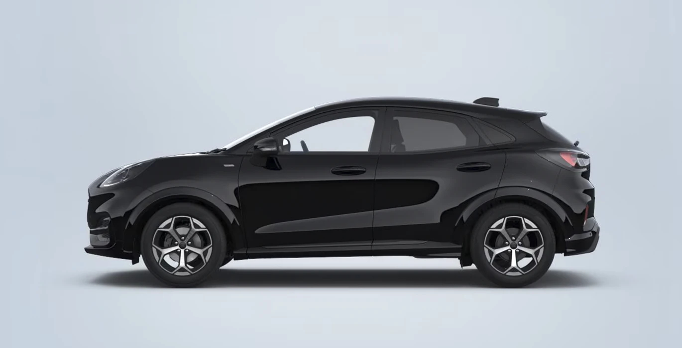 FORD Puma 1.0 EcoBoost MHEV ST Line 125 lateral negro | Total Renting