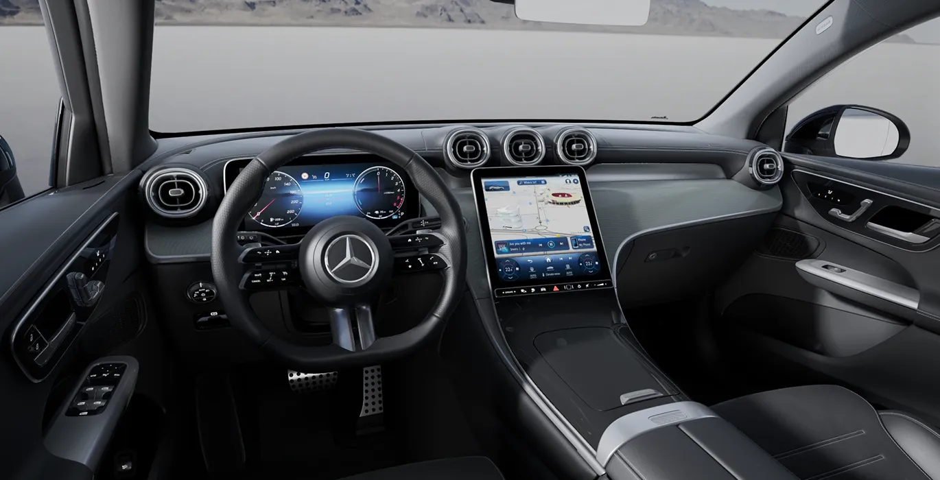 Mercedes Benz GLC Coupe 300 de 4MATIC interior delantera | Total Renting