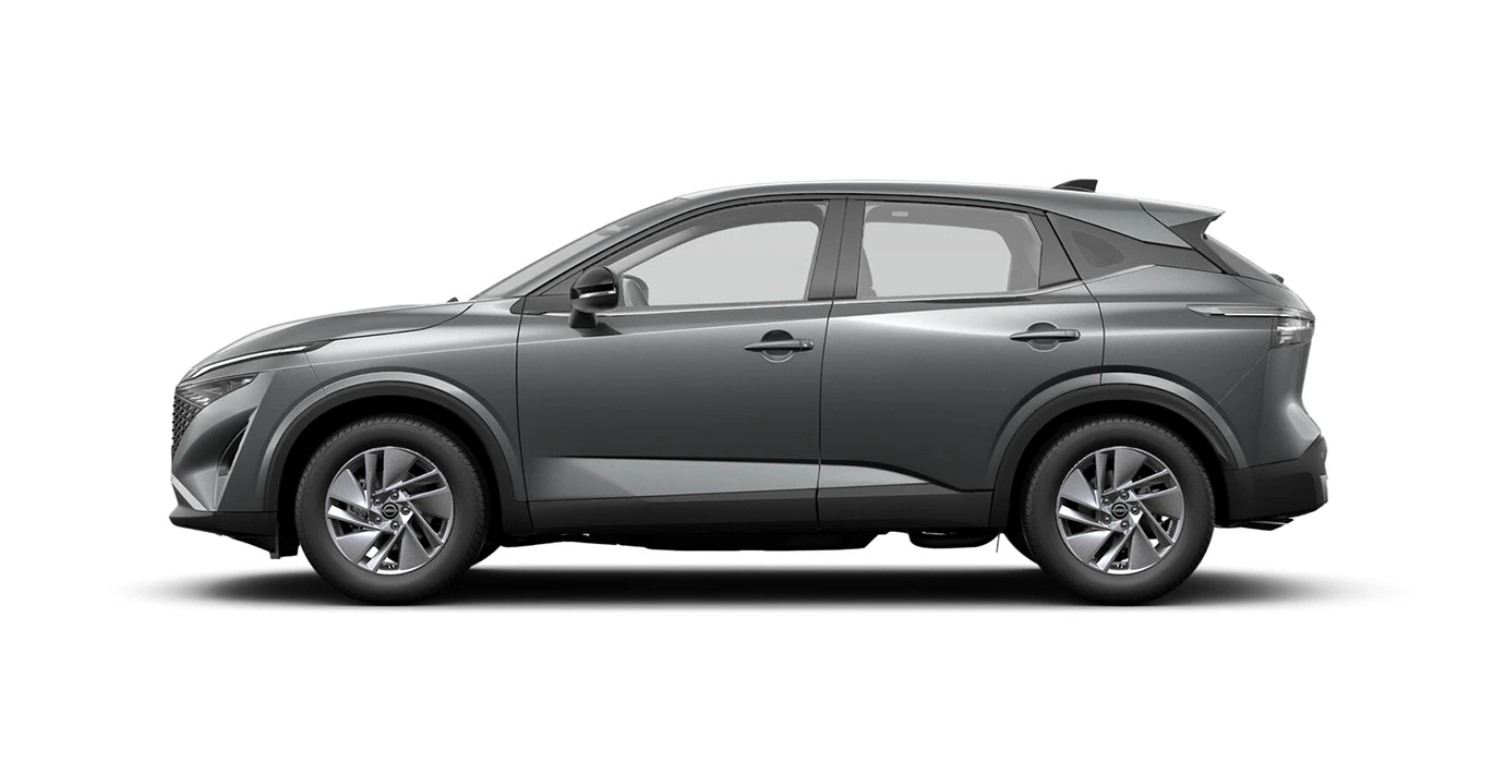 Nissan Qashqai 5P DIG-T 103kW (140CV) MHEV 12V 6MT 4x2 Acenta 3 Nissan Qashqai 5P DIG T 103kW 140CV MHEV 12V 6MT 4x2 Acenta lateral gris | Total Renting
