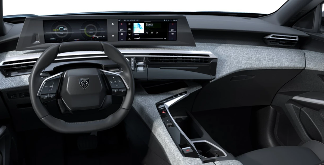 PEUGEOT 3008 ALLURE HYBRID 145 e-DCS6 (AUTOMÁTICO) 3 PEUGEOT 3008 ALLURE HYBRID 145 e DCS6 AUTOMATICO interior delantera | Total Renting