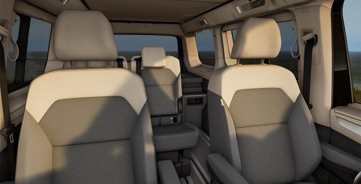 Volkswagen California Beach Tour 2.0 TDI 110kW 150CV DSG interior trasera | Total Renting