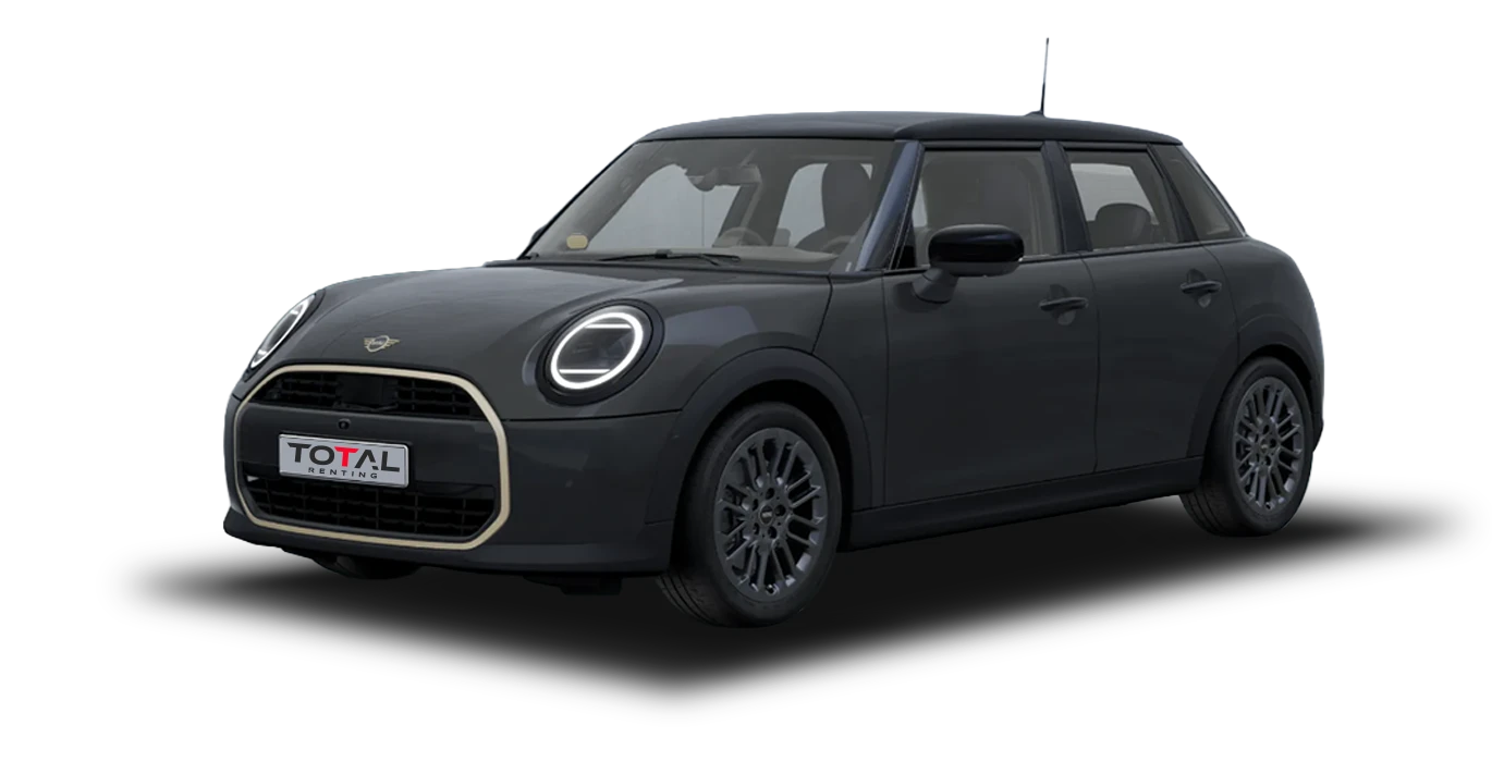 MINI Cooper 5 Puertas C Favoured 115kW 1 MINI Cooper 5 Puertas C Favoured 115kW gris sin fondo principal | Total Renting
