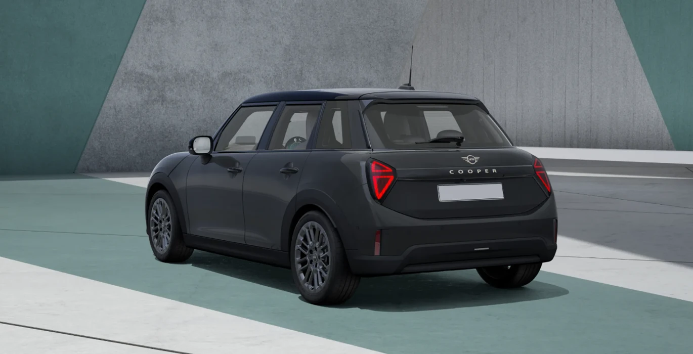 MINI Cooper 5 Puertas C Favoured 115kW 2 MINI Cooper 5 Puertas C Favoured 115kW gris trasera | Total Renting