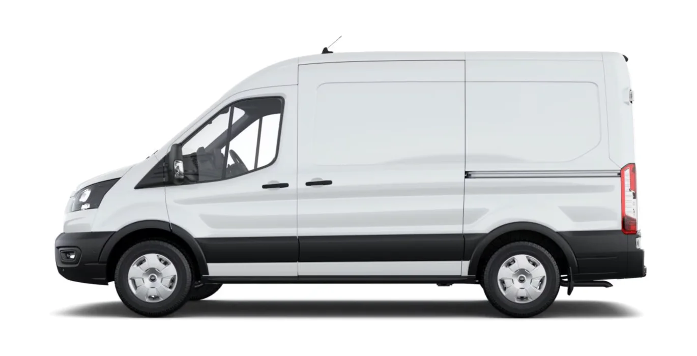 Ford Transit 350 L2 Trend N1 EcoBlue 96kW FWD lateral blanco | Total Renting