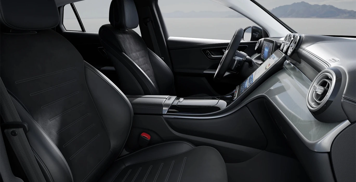 Mercedes-Benz GLC Coupé 300 de 4MATIC 5 Mercedes Benz GLC Coupe 300 de 4MATIC gris interior delantera II | Total Renting