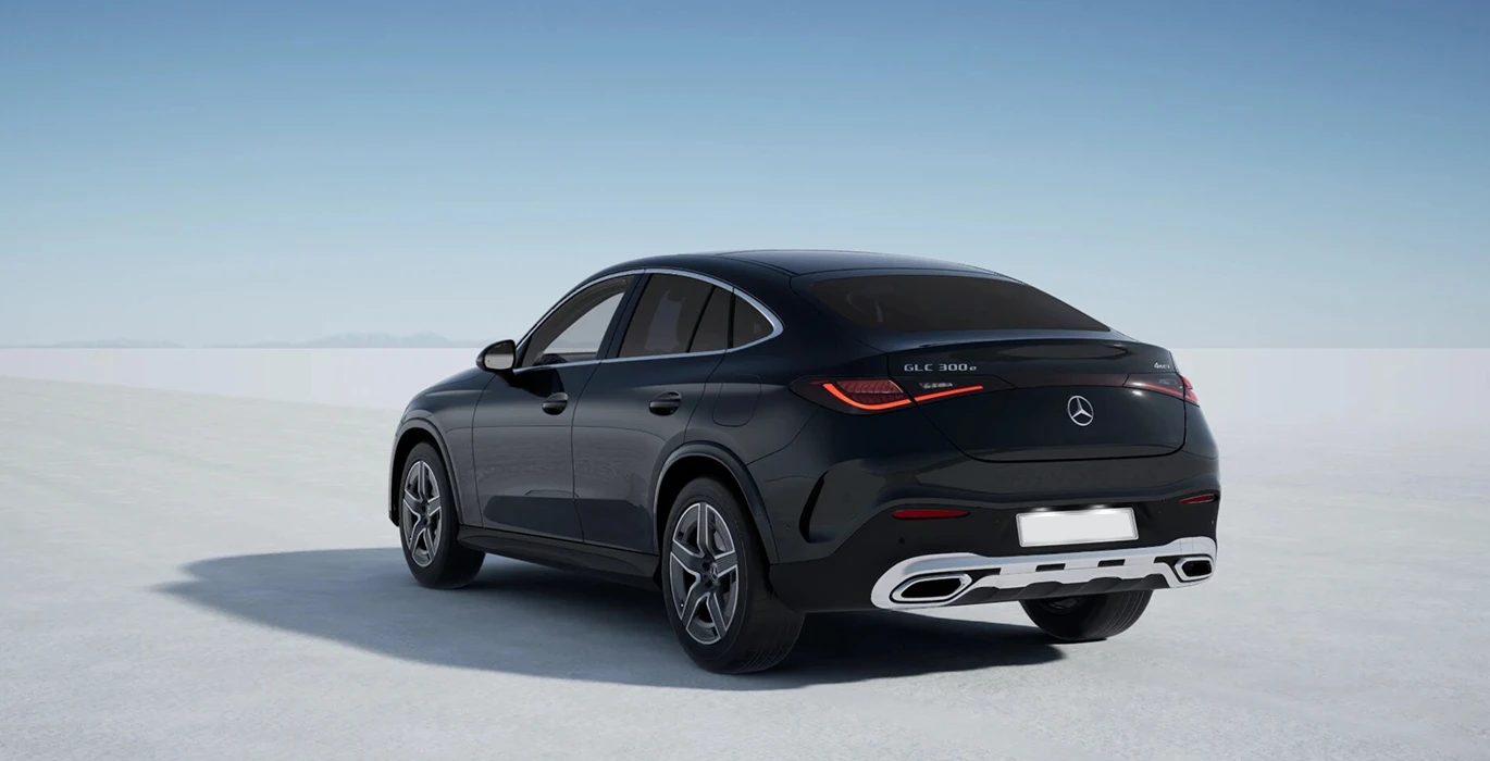 Mercedes-Benz GLC Coupé 300 de 4MATIC 2 Mercedes Benz GLC Coupe 300 de 4MATIC trasera gris grafito 1 | Total Renting