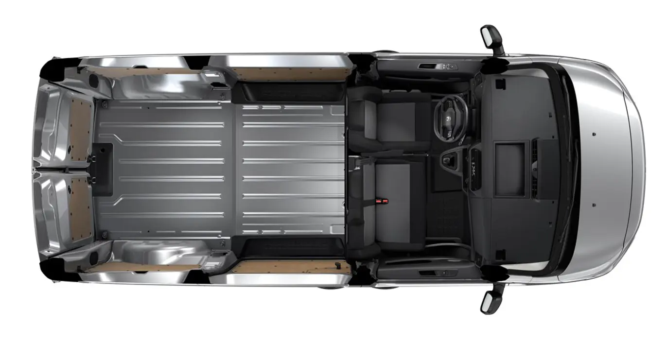 CITROEN Jumpy Furgón Talla M BlueHDi 120 S&S 6 CITROEN Jumpy Furgon Talla M BlueHDi SS interior trasera | Total Renting