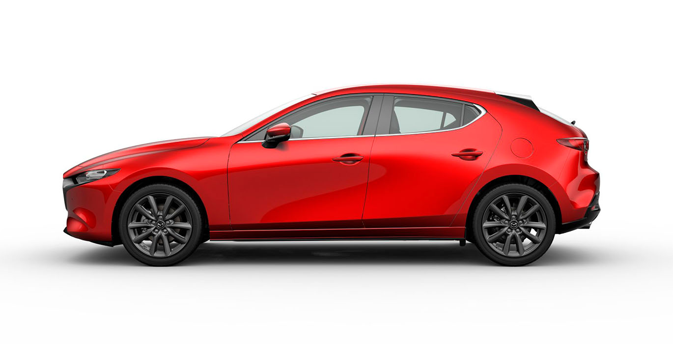 Mazda 3 2.5 e-Skyactive G 140cv Centre Line 2 Mazda 3 E Sky G MHEV Centre Line lateral | Total Renting