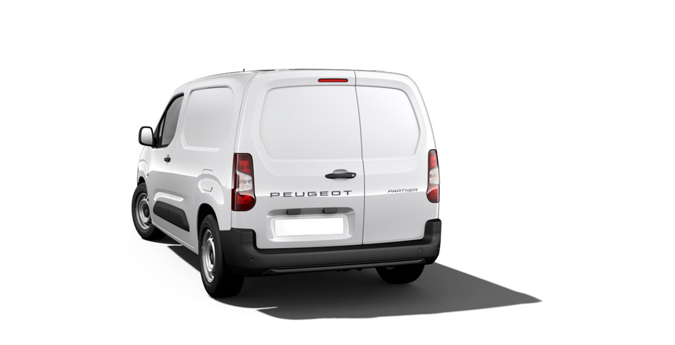 PEUGEOT Partner Furgón Diesel 1.5 BlueHDI S&S Standard 600kg 100 (MERCANCÍAS TERCEROS) 3 Peugeot Partner Pro Standard BlueHDI restyling esterior trasera | Total Renting